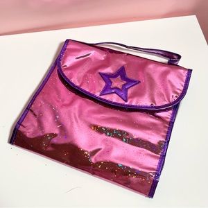 Y2K 2000s 90s pink star holographic Art case